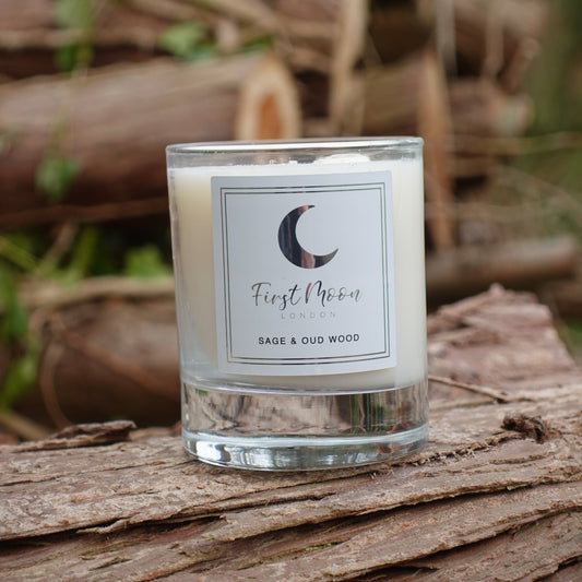 Sage & Oud Wood Luxury Candle